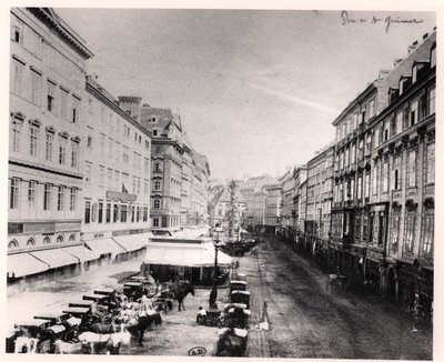 View of the Graben, Vienna by Austrian Photographer